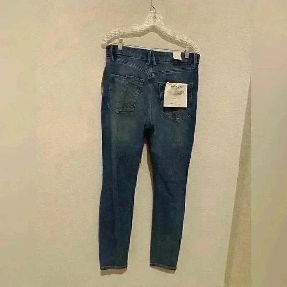 NWT GOOD AMERICAN GOOD LEGS SKINNY JEANS IN INDIGO234 Sz 8/29